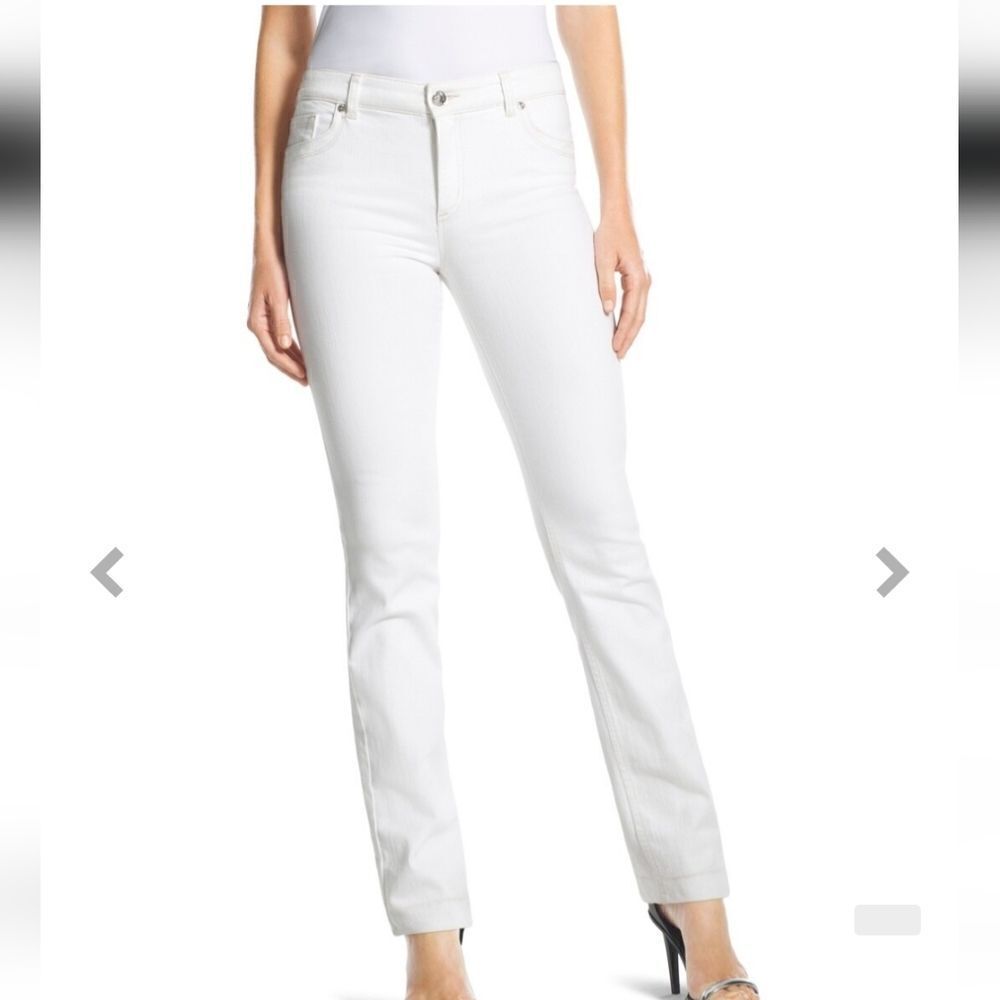 Chico's So Lifting Slim Leg White Jeans Size 0.5, 6 NWT